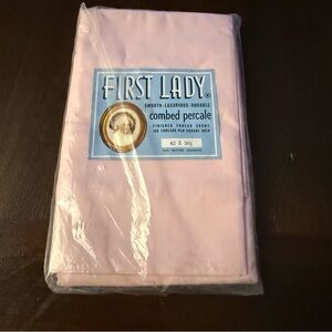 Vintage Pink Combed‎ Percale Pillowcase